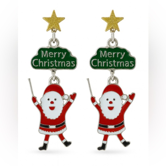 Anthropologie Jewelry - ⚜️❤️‍🔥 Cute Christmas Earrings 🎅🏻